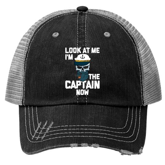 Boat Captain Boating Lover Pontoon Captain Sailor Trucker Hats