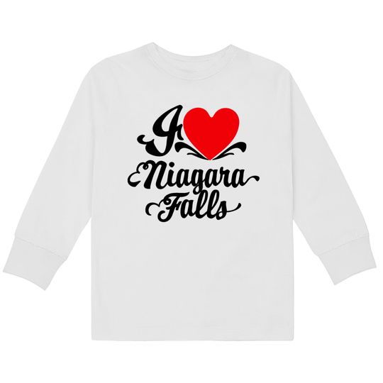 Discover Niagara Falls Love  Kids Long Sleeve T-Shirts
