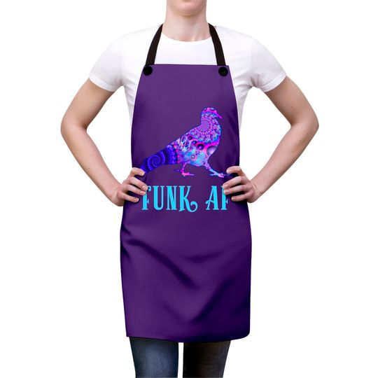 Pigeons Playing Ping Pong Funk AF PPPP Aprons