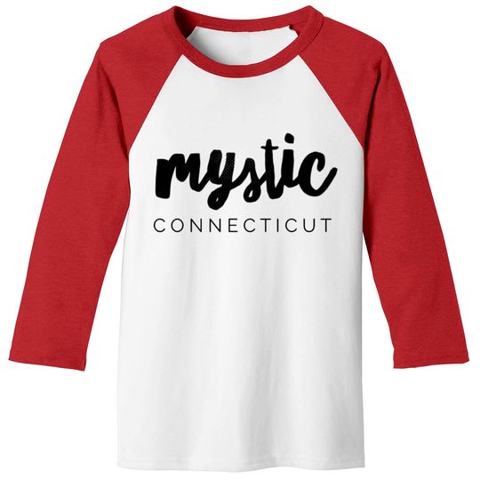 Discover Mystic Connecticut CT Baseball Tees