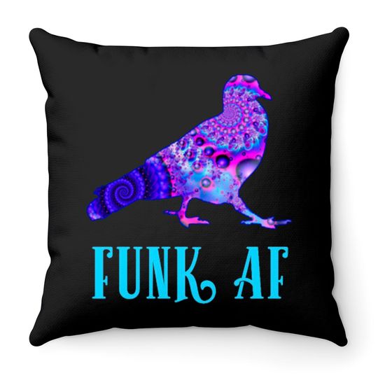 Pigeons Playing Ping Pong Funk AF PPPP Throw Pillows