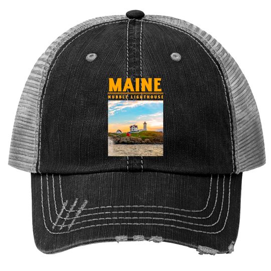Discover Nubble Light Maine Trucker Hats