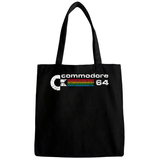 Commodore 64 Retro Computer distressed - Commodore 64 - Bags