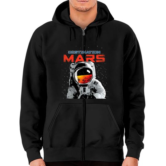 Discover Destination Mars Zip Hoodies