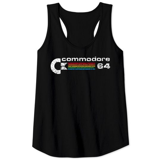 Discover Commodore 64 Retro Computer distressed - Commodore 64 - Tank Tops