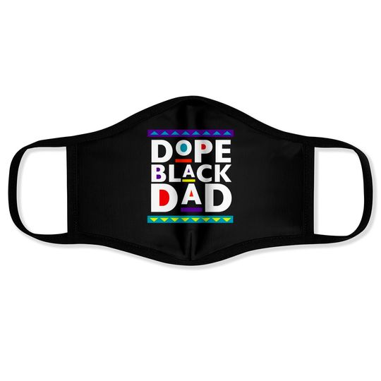Dope Black Dad Face Masks, Father's Day Face Masks