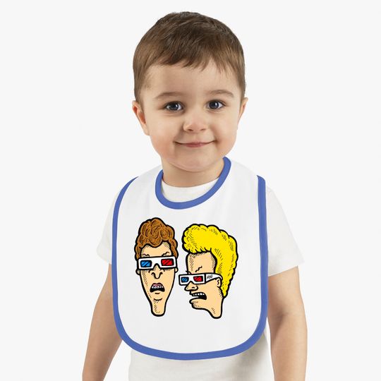 Beavis and Butthead - Dumbasses in 3D - Beavis And Butthead Wearing 3d Glasses - Bibs