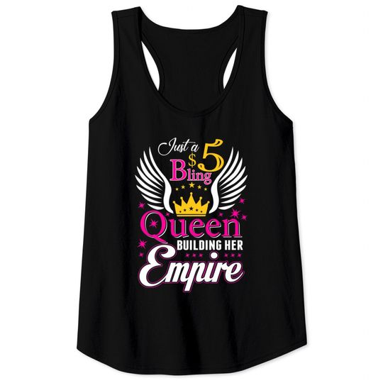 Discover 5 Bling Queen for women Ladies Paparazzi Tank Tops