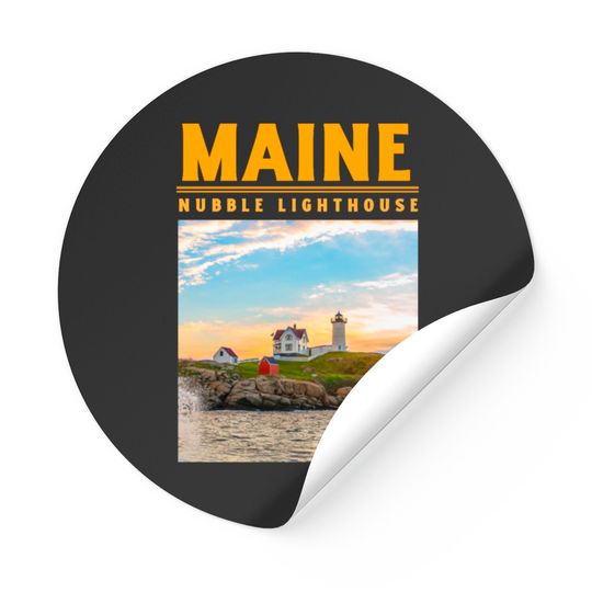 Nubble Light Maine Stickers