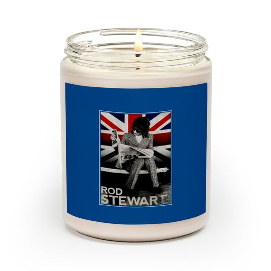 Rod Stewart Plaid Union Jack Tour 2014 Scented Candles, Rod Stewart Scented Candle Fan Gift, Rod Stewart Gift, Rod Stewart Vintage Scented Candle