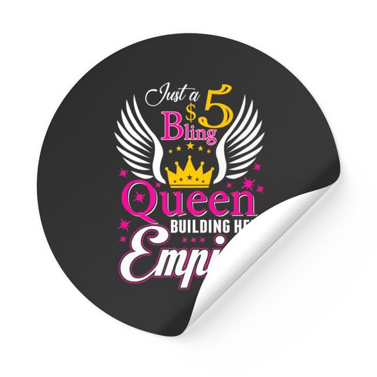 5 Bling Queen for women Ladies Paparazzi Stickers