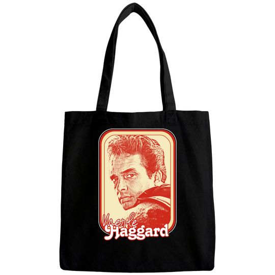 Merle Haggard /// Retro Style Country Music Fan Gift - Merle Haggard - Bags