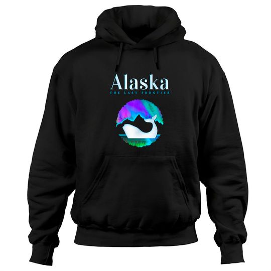 Alaska Northern Lights Orca Whale with Aurora Hoodies