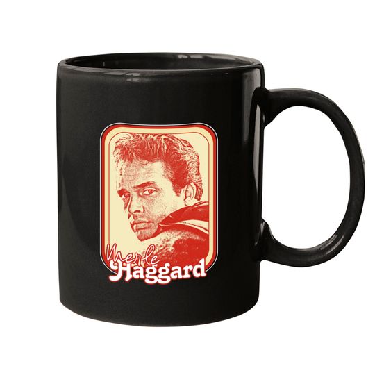 Merle Haggard /// Retro Style Country Music Fan Gift - Merle Haggard - Mugs