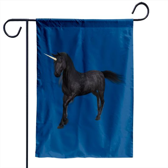 Discover Black Unicorn Garden Flags