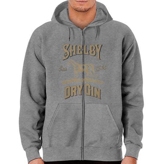 Peaky Blinders Unisex Zip Hoodies: Shelby Dry Gin