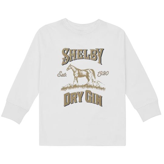 Peaky Blinders Unisex  Kids Long Sleeve T-Shirts: Shelby Dry Gin