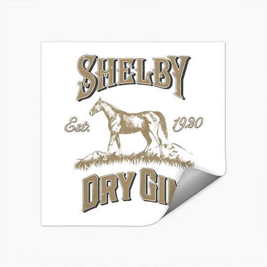 Peaky Blinders Unisex Stickers: Shelby Dry Gin