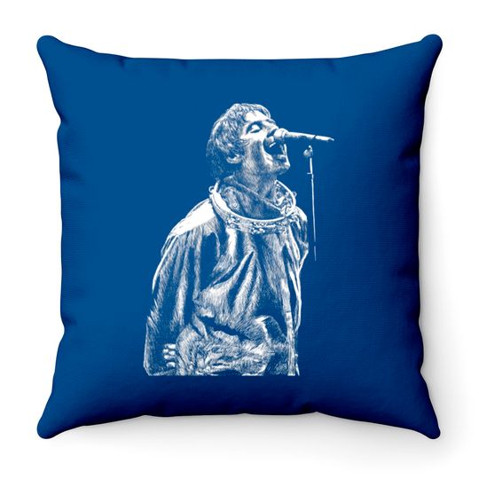 Liam Gallagher - Oasis - Throw Pillows