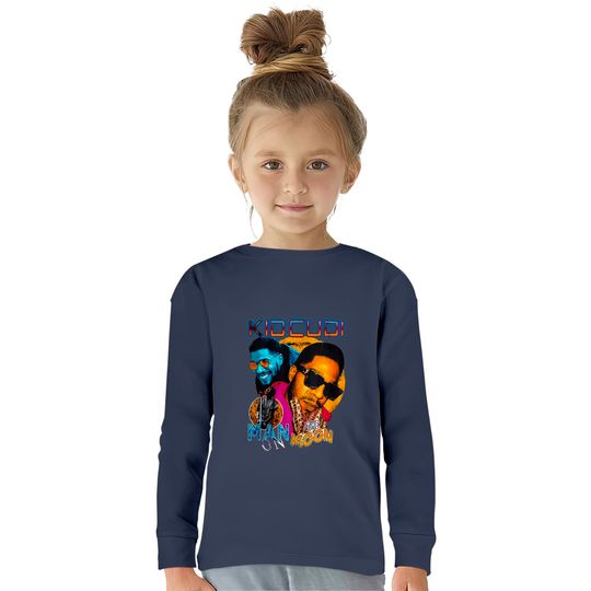 Vintage Kid Cudi 90s Bootleg  Kids Long Sleeve T-Shirts