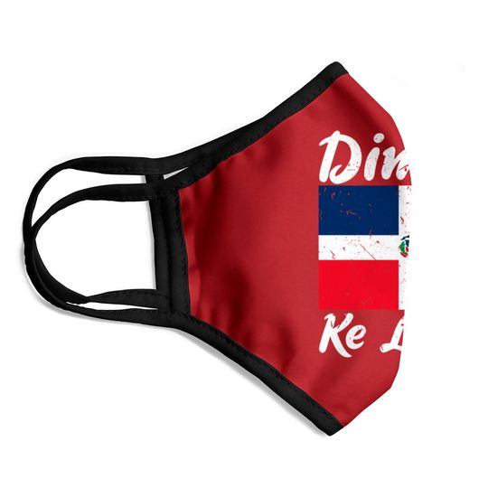 Dimelo Ke Lo Ke Dominican Republic Flag Face Masks