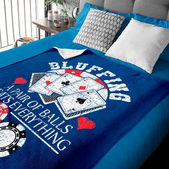 Discover Poker Bluffing Balls Distressed Texas Hold Em Cards Baby Blankets