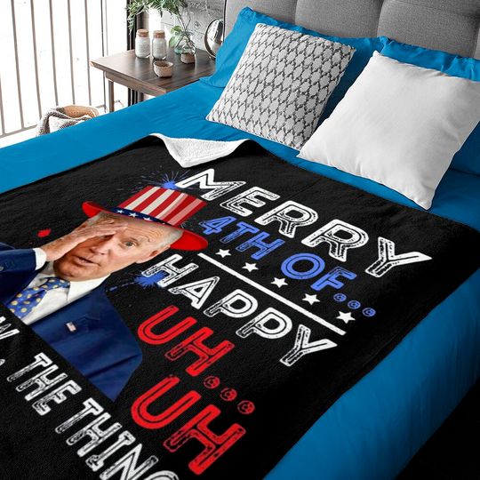 Discover Joe Biden Confused Merry Happy Funny 4th Of July Baby Blankets