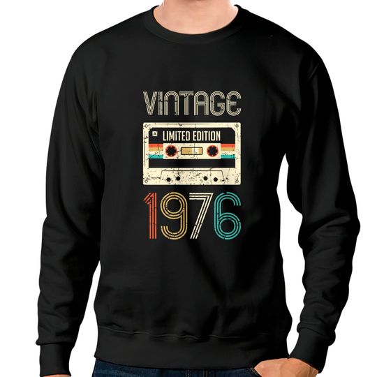Discover Vintage 1976 Limited Edition 44th Birthday - 44th Birthday Gift - Sweatshirts