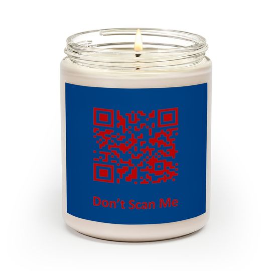 Funny Rick Roll Meme QR Code Scan Scented Candle for Laughs and Fun Scented Candles