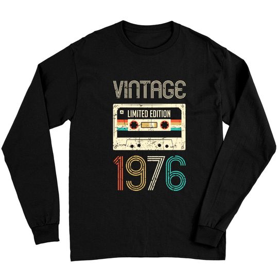 Vintage 1976 Limited Edition 44th Birthday - 44th Birthday Gift - Long Sleeves