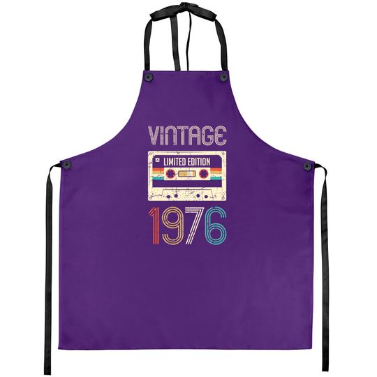 Discover Vintage 1976 Limited Edition 44th Birthday - 44th Birthday Gift - Aprons