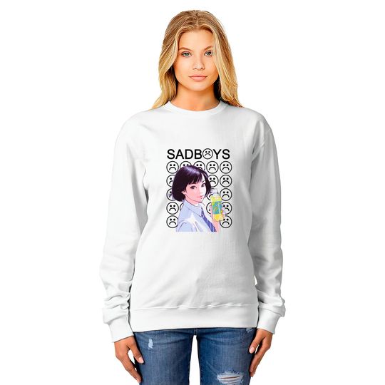 Sad Boys School Girl Sweatshirts