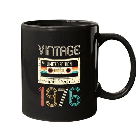 Discover Vintage 1976 Limited Edition 44th Birthday - 44th Birthday Gift - Mugs