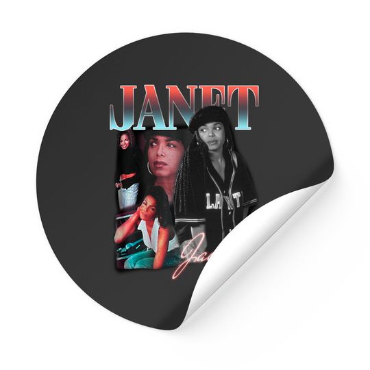 Discover Vintage Style Janet Jackson Graphic Sticker