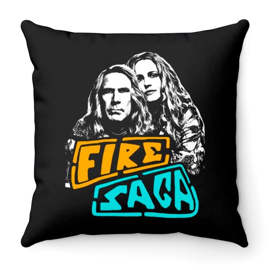 Fire Saga - Tv - Throw Pillows