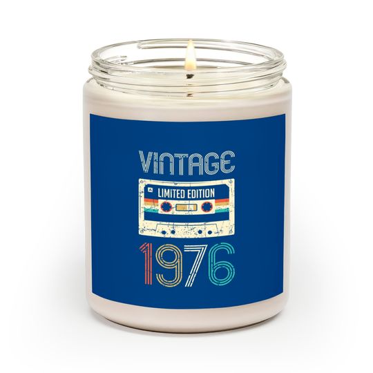Vintage 1976 Limited Edition 44th Birthday - 44th Birthday Gift - Scented Candles