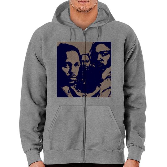 kendrick lamar cool potrait - Kendrick Lamar - Zip Hoodies
