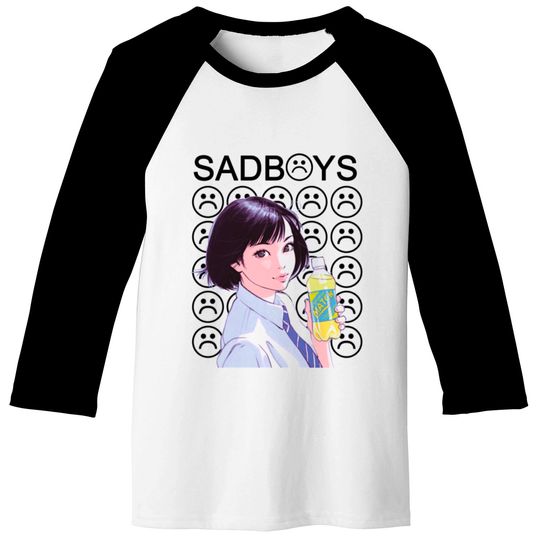 Sad Boys School Girl Baseball Tees