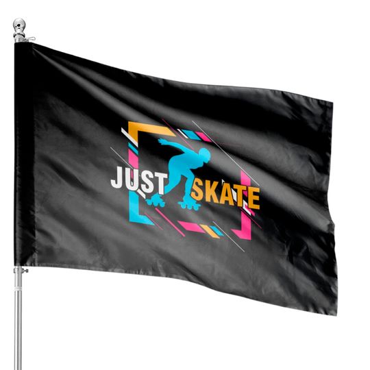 Inline Skating Skaters Sporty Designs House Flags House Flags