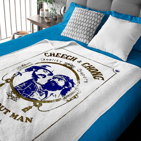 Cheech and Chong Toke It Out Man Baby Blankets