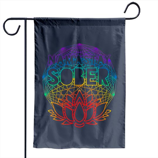 Namastay Sober NA AA Alcoholics Anonymous Sobriety Garden Flags