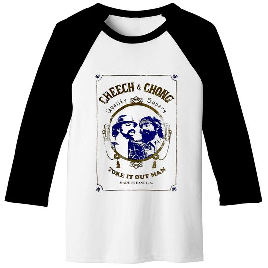 Cheech and Chong Toke It Out Man Baseball Tees