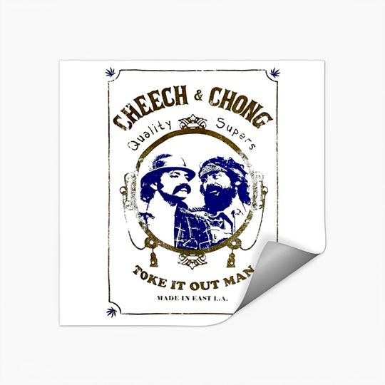 Cheech and Chong Toke It Out Man Stickers