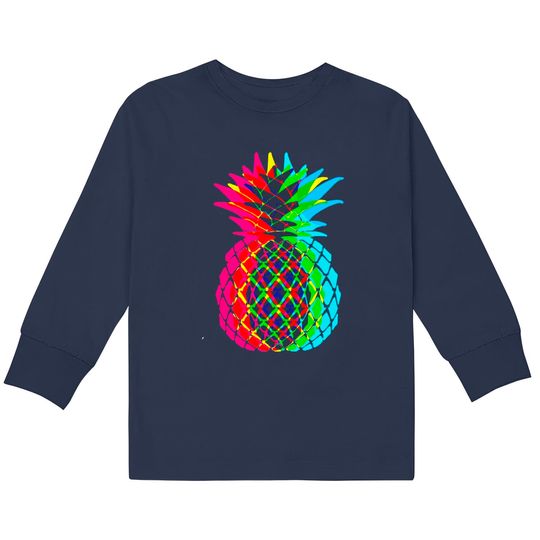 Discover CMYK Pineapple - Pineapple -  Kids Long Sleeve T-Shirts