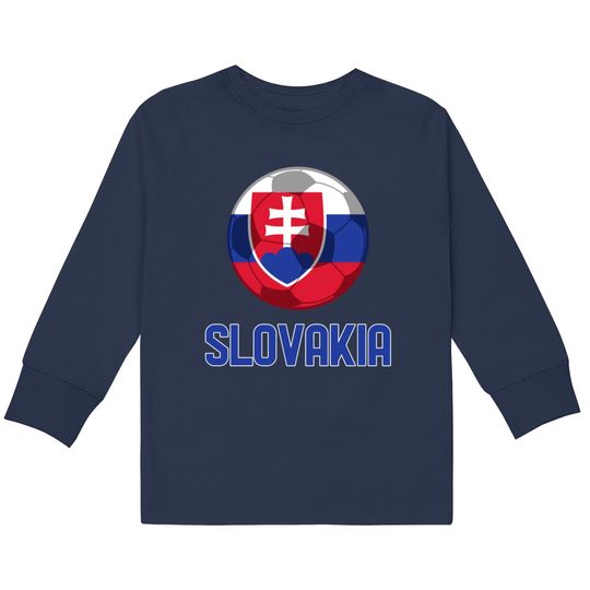 Discover Slovakia 2021 champions soccer euro  Kids Long Sleeve T-Shirts
