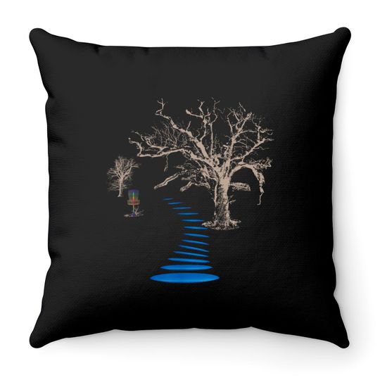 Disc Golf Into The Woods Ultimate Throw Pillows