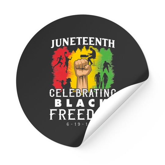 Happy Juneteenth 1865 Black Freedom Stickers