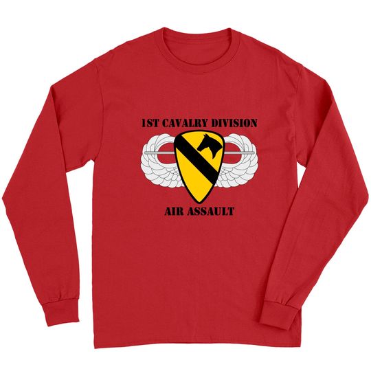 1st Cavalry Division Air Assault W/Text Long Sleeves
