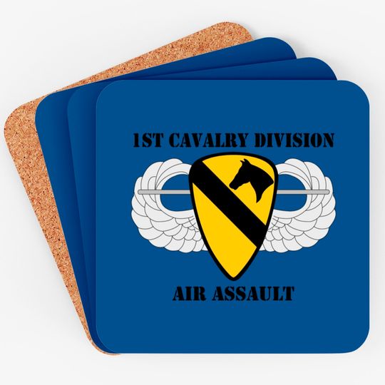 1st Cavalry Division Air Assault W/Text Coasters