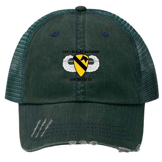 1st Cavalry Division Air Assault W/Text Trucker Hats